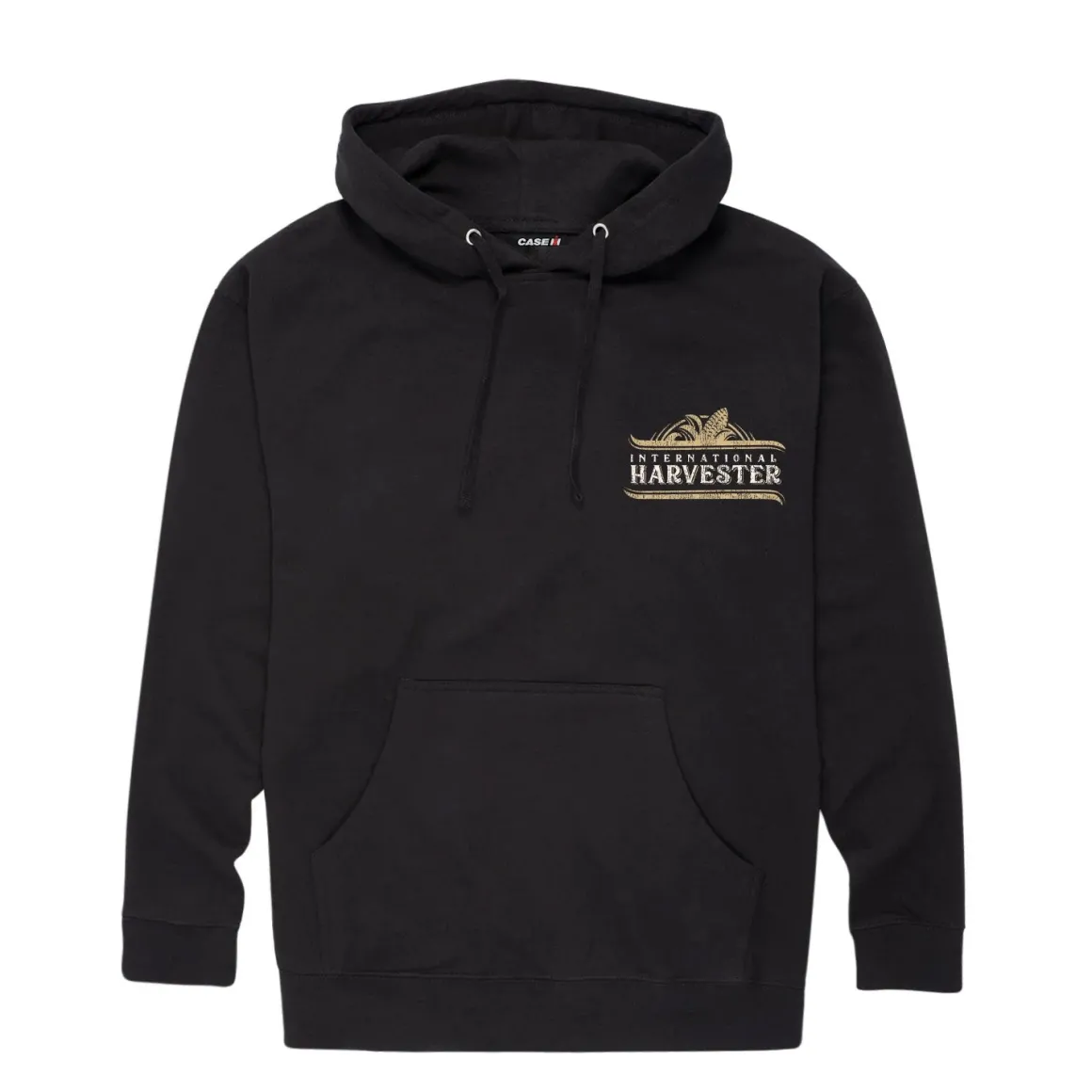 International Harvester Vintage Style Black Hooded Sweatshirt