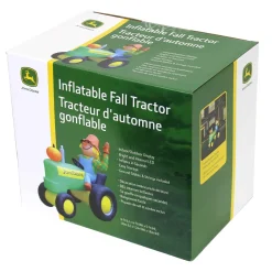 John Deere 6 Foot Inflatable Fall Tractor with Scarecrow