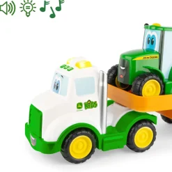 John Deere Farmin Friends Rollback Hauling Set with Tractor