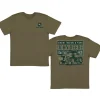 John Deere Genuine Tractors & Plows RX Tractor Olive Green Short Sleeve T-Shirt