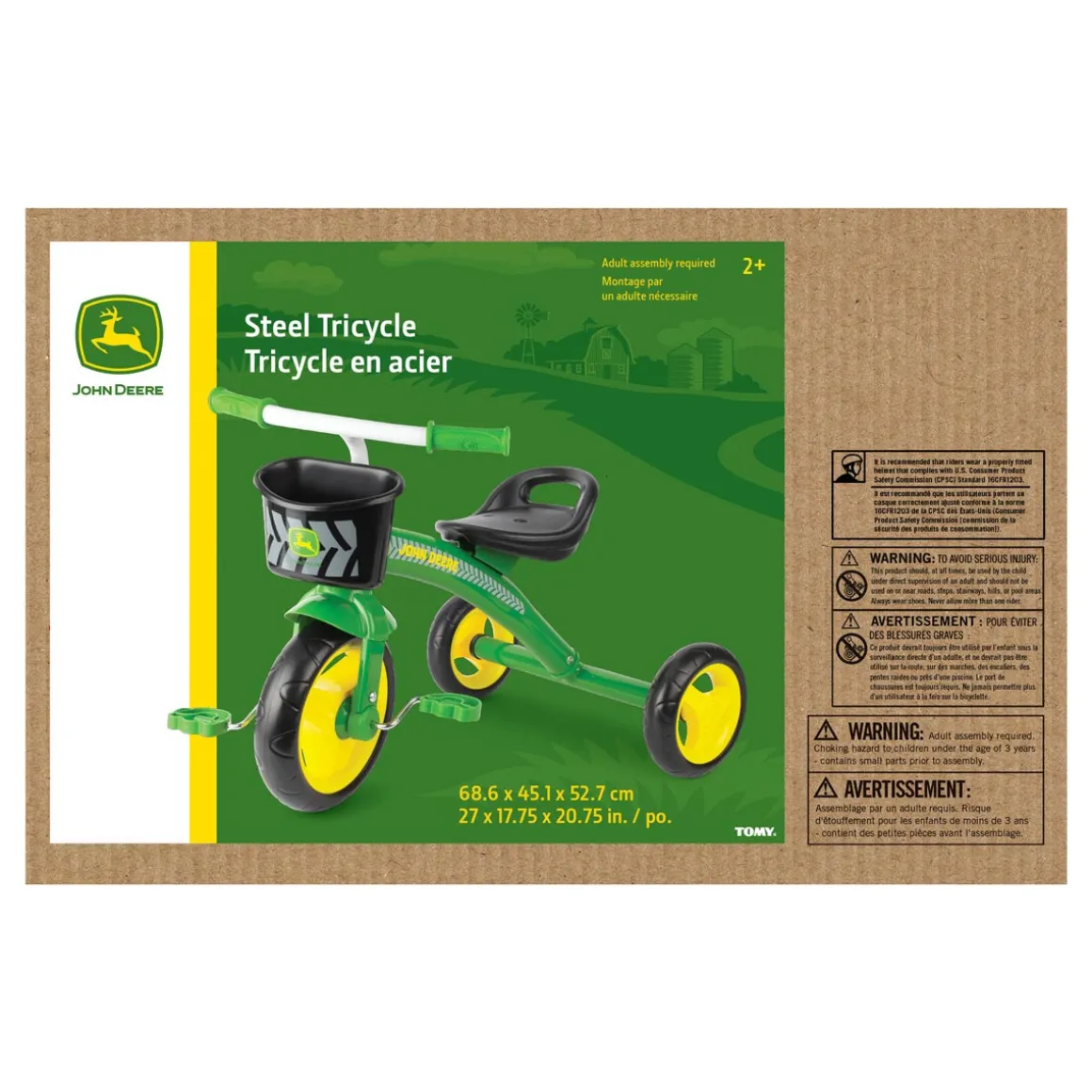 John Deere Green Steel Tricycle