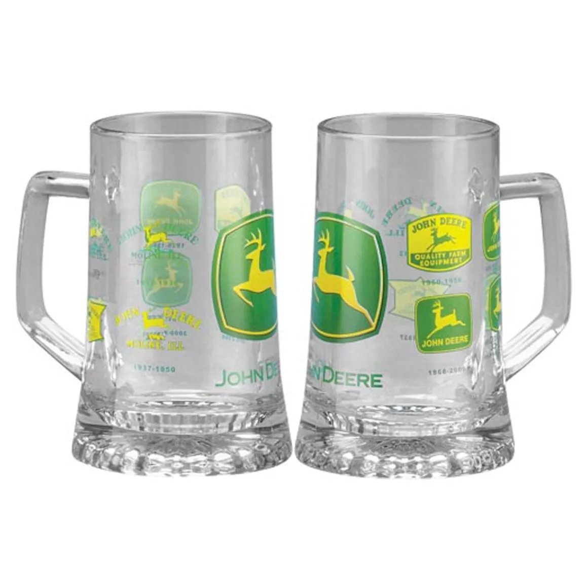 John Deere Historical Trademark Glass Mug