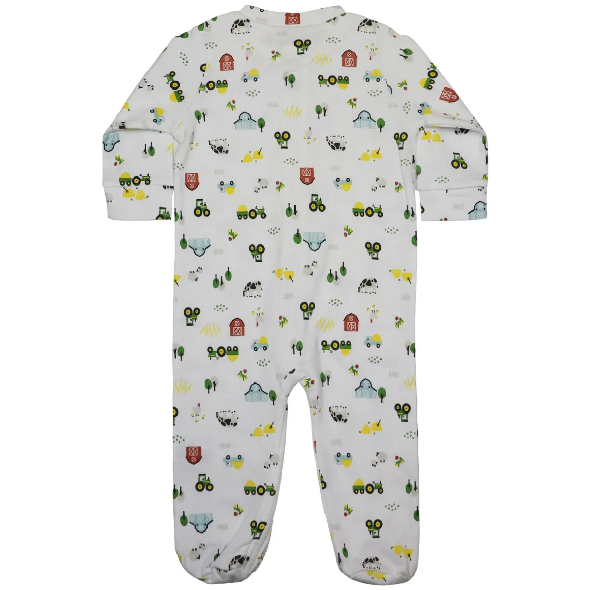 John Deere Infant Farmland White Zip-Up Coverall