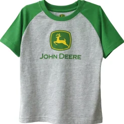 John Deere Juvy Gray & Green Trademark T-Shirt