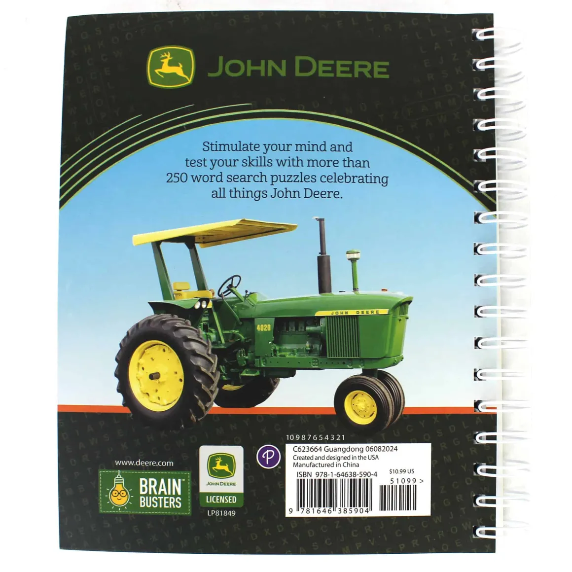 John Deere Kids Brain Busters Word Search Book
