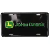 John Deere Logo Black 6" x 12" Metal License Plate