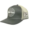 John Deere Olive Green High Profile Twill and Tan Mesh Cap