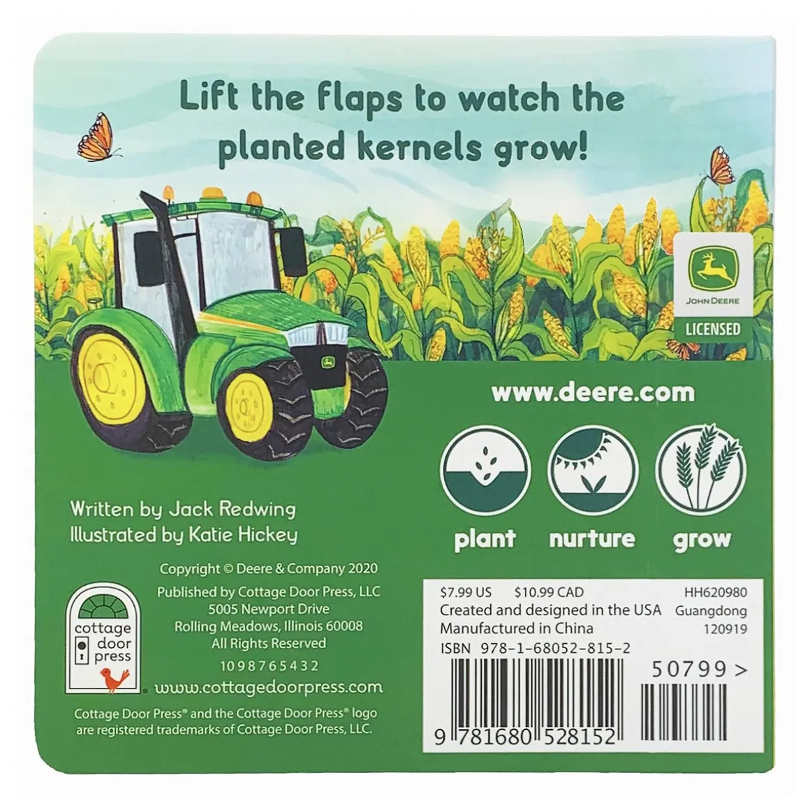 John Deere Plant & Grow Lift-a-Flap Board Book