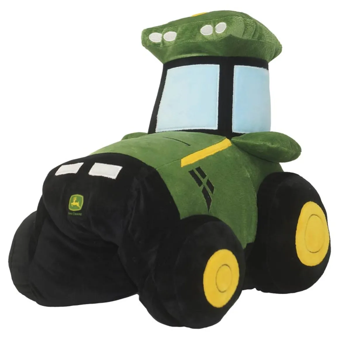 John Deere Plush Sherpa Tractor Pillow