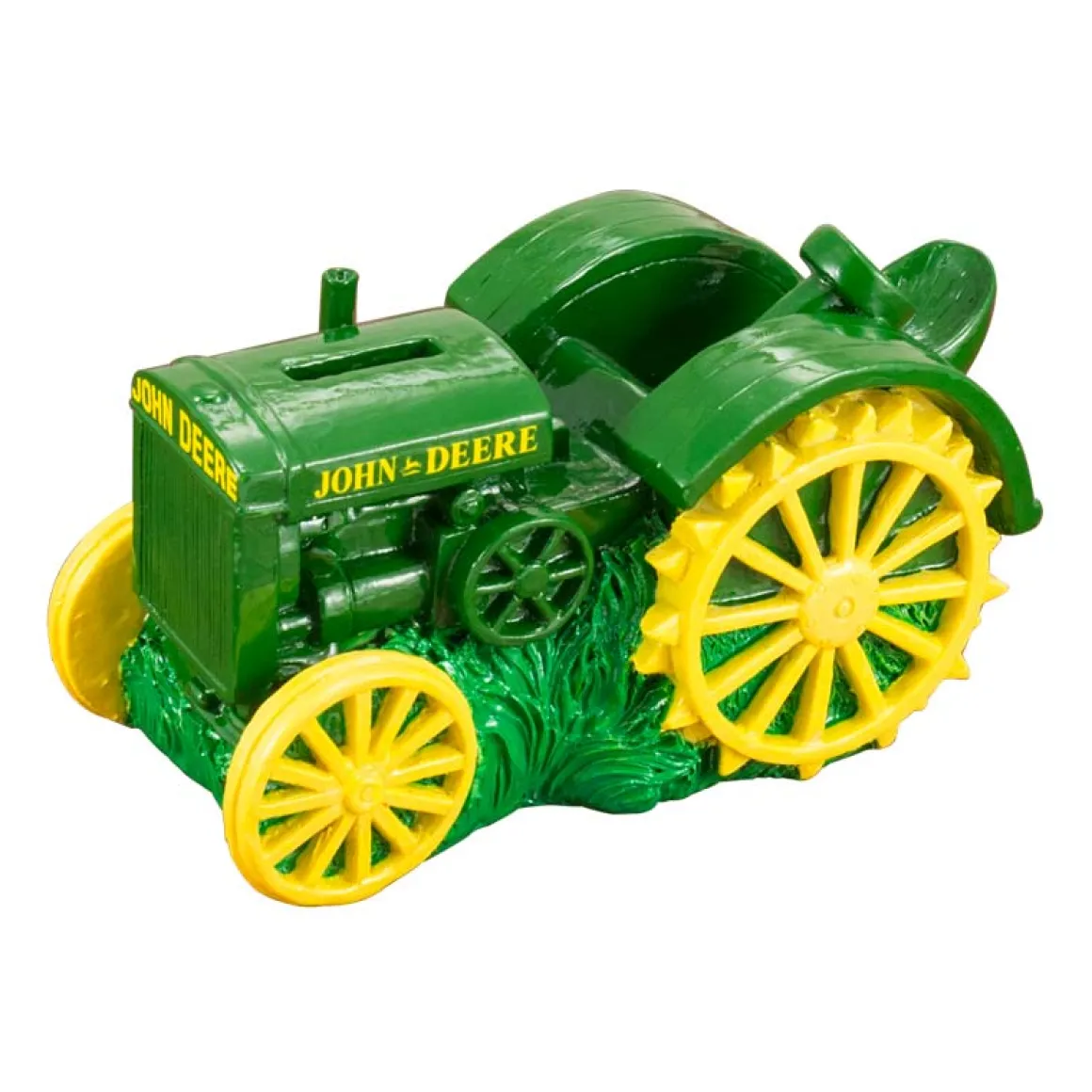 John Deere Polyresin Vintage Tractor Savings Bank