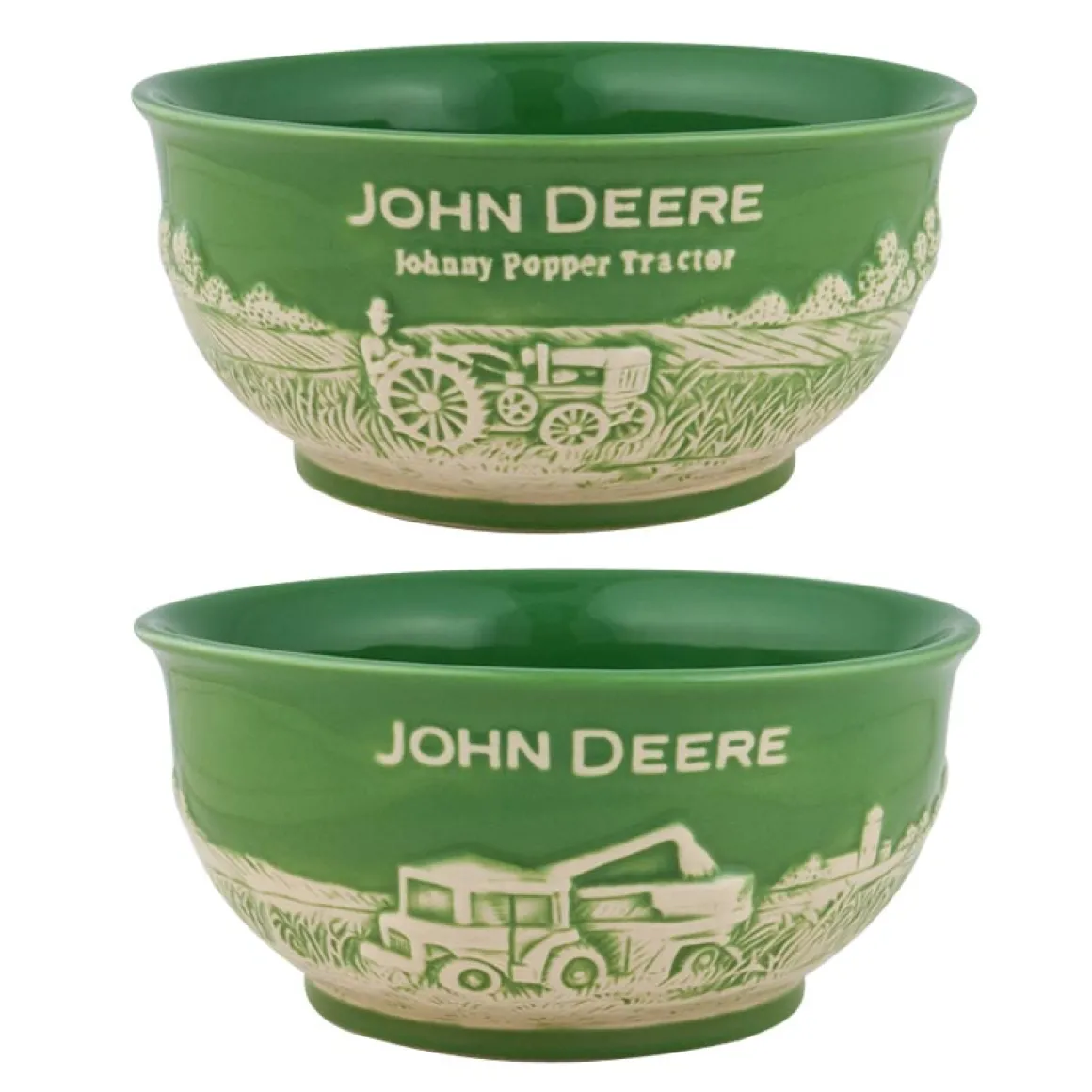 John Deere Small Raised-Relief Stoneware Bowl