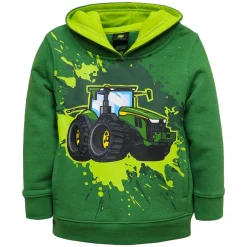 John Deere Toddler Splash Tractor Fleece Hooded Sweatshirt