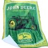 John Deere Vintage Logo 50in x 70in Throw Blanket