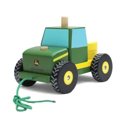 John Deere Wooden Tractor Stack Toy