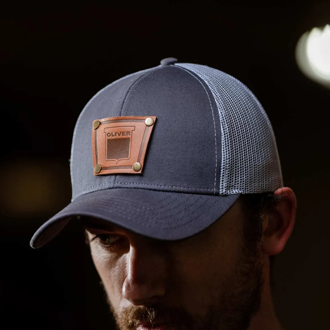Keystone Oliver Riveted Logo Gray Mesh Back Cap