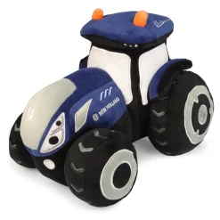 Kids New Holland T7 Blue Power Soft Plush Toy Tractor