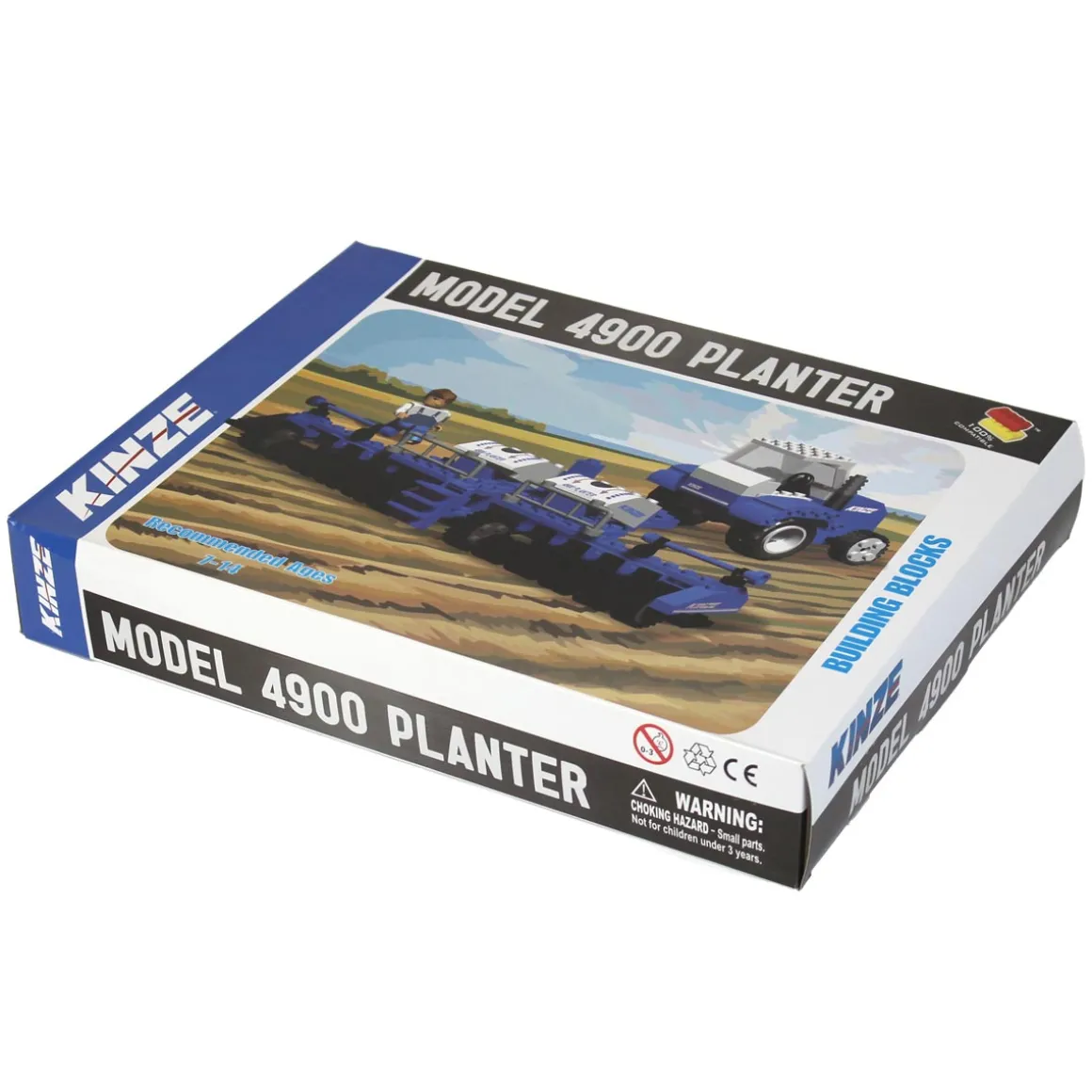 Kinze Tractor & 4900 Planter Building Blocks Set