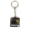 Komatsu Two-Sided Keychain Featuring Dozer & Wheel Loader