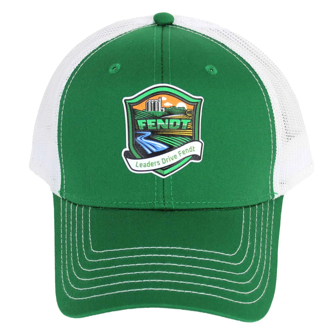 Leaders Drive Fendt Green & White Mesh Back Hat