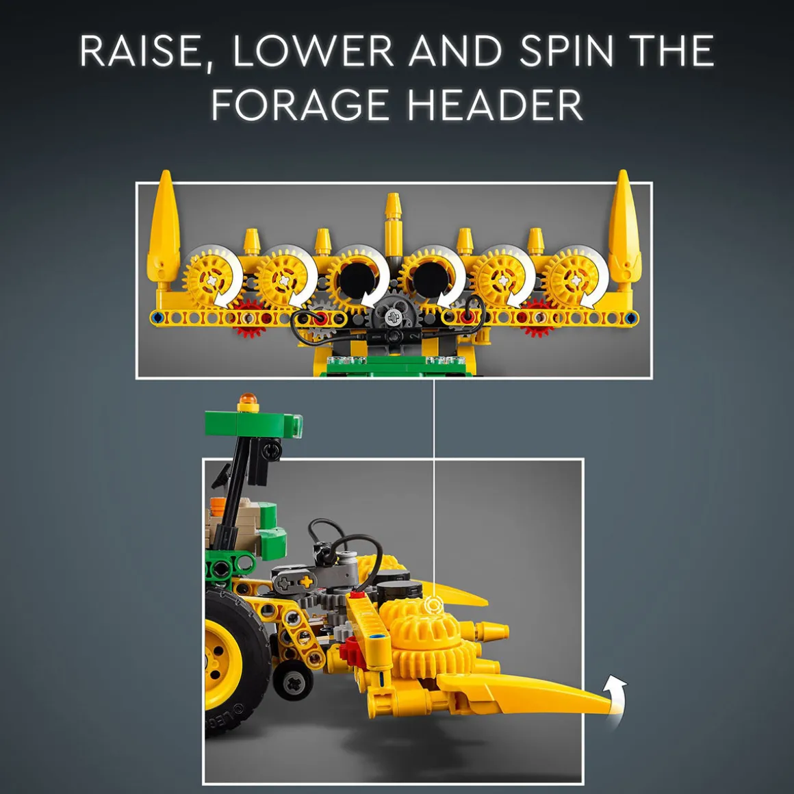 LEGO Technic John Deere 9700 Forage Harvester 559 Piece Building Toy Set