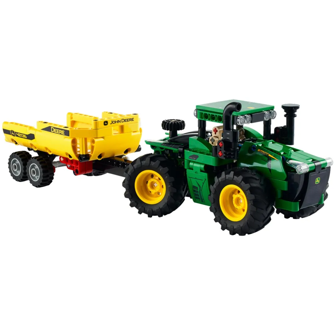 LEGO Technic John Deere 9620R 4WD Tractor with Trailer 390 Piece Building Toy Set