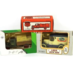 Lot of (3) Die-Cast Delivery Truck Banks by ERTL
