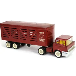 Lot of (1) Structo Truck and (1) Structo Livestock Trailer