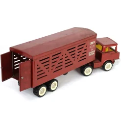 Lot of (1) Structo Truck and (1) Structo Livestock Trailer