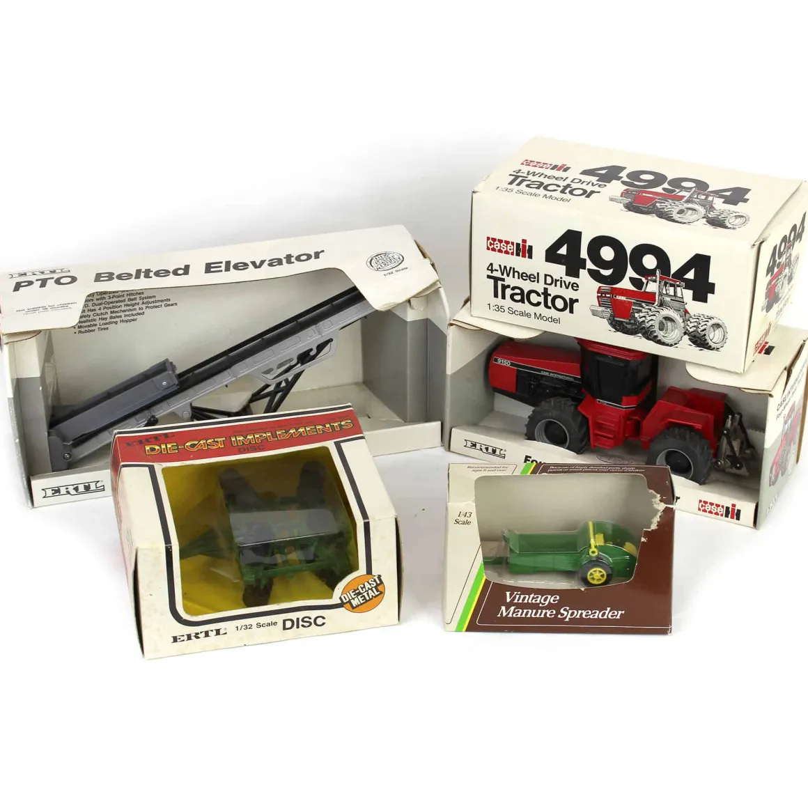 Lot of (2) Tractors and (3) Implements