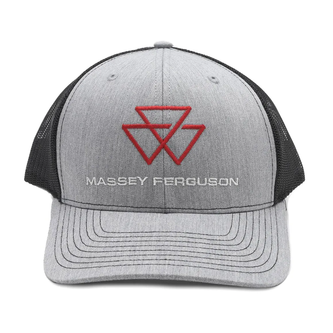 Massey Ferguson Gray Richardson Trucker Cap with Black Mesh Back