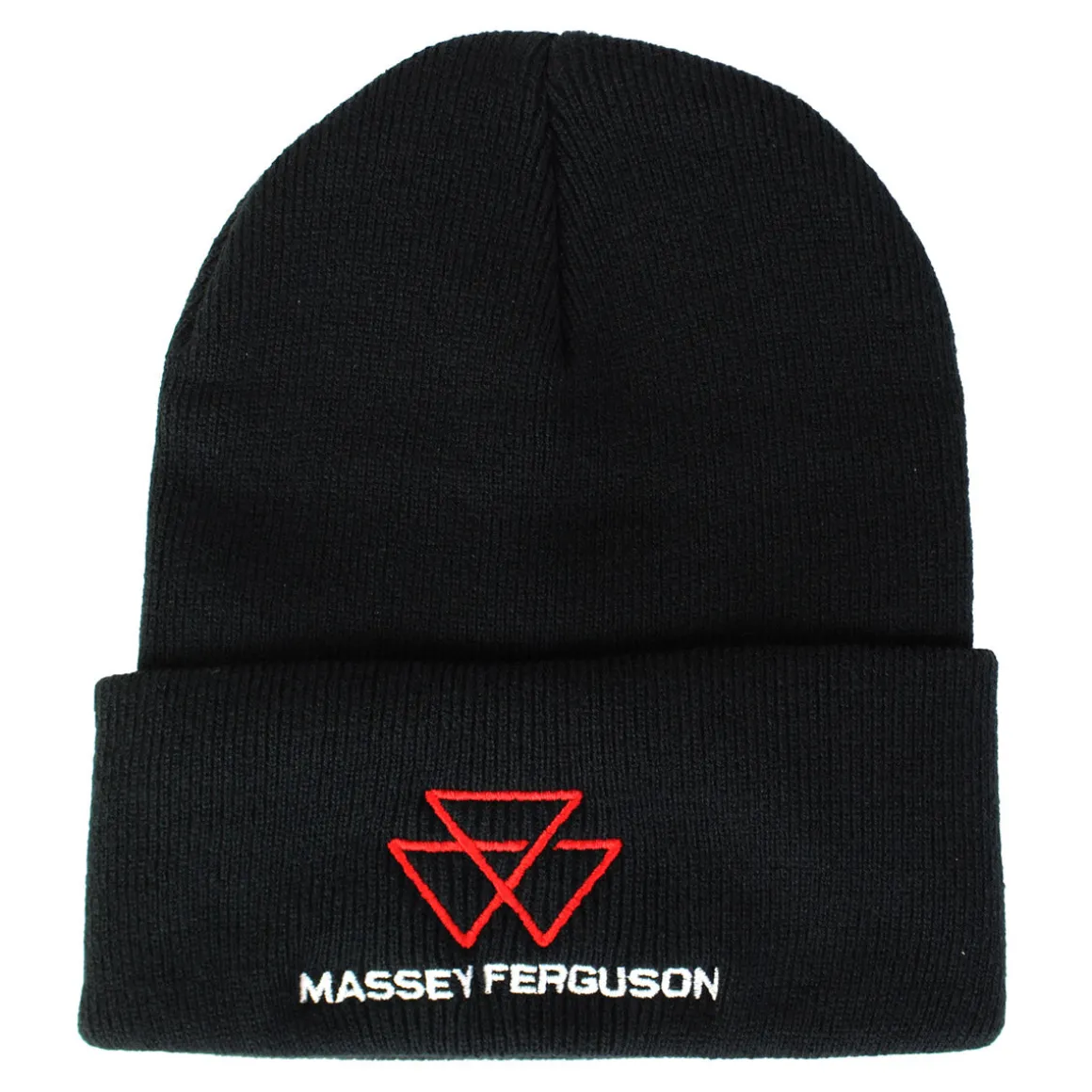 Massey Ferguson Logo Black Knit Beanie