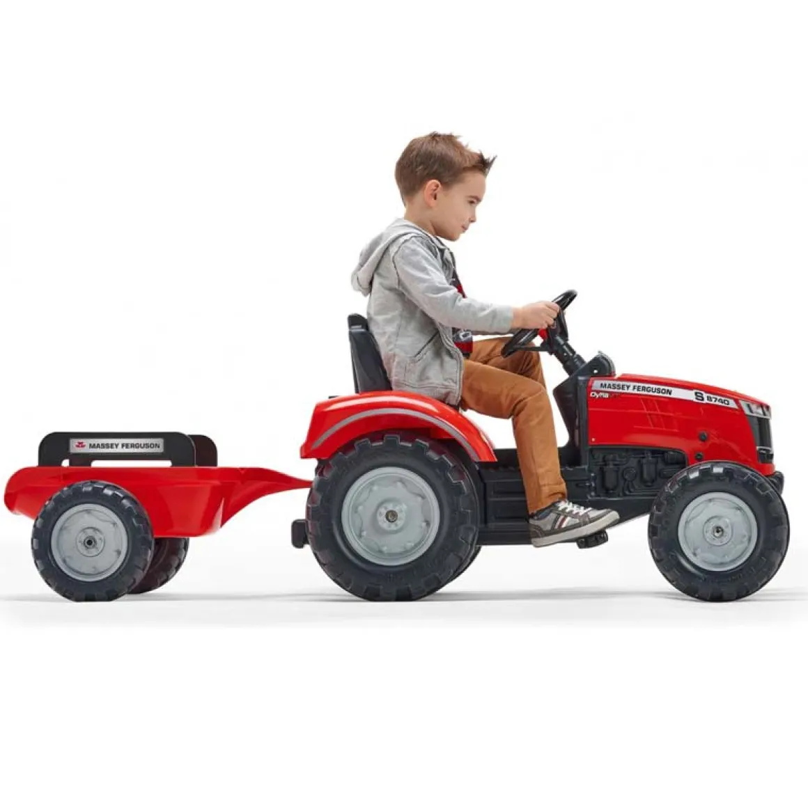 Massey Ferguson 8740S Pedal Tractor with Trailer by Falk