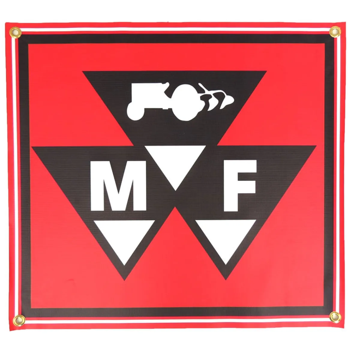 Massey Ferguson Triangle Logo 20in x 22in Vinyl Banner