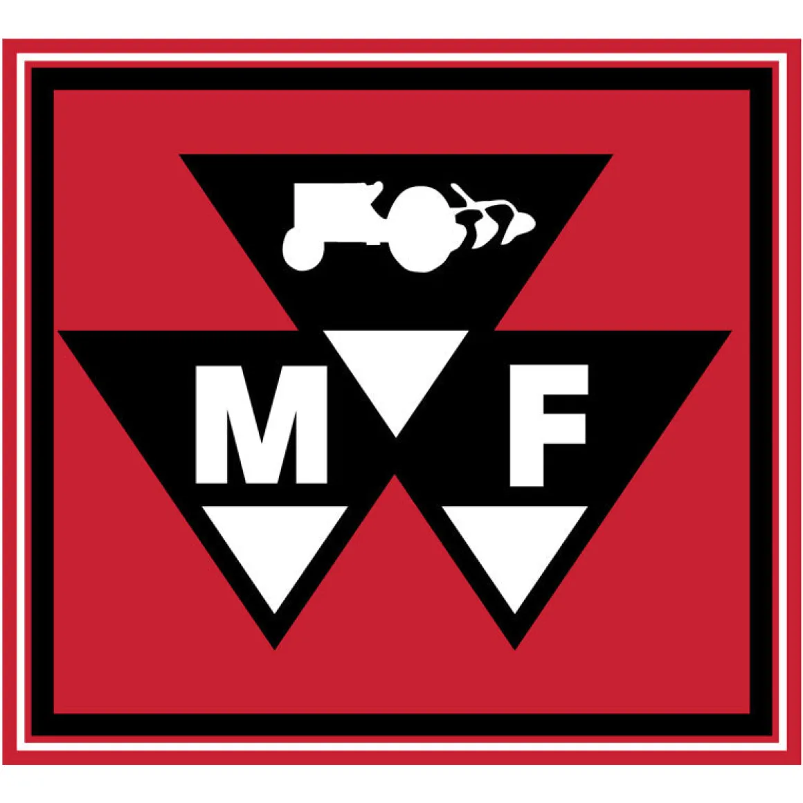 Massey Ferguson Triangle Logo 20in x 22in Vinyl Banner