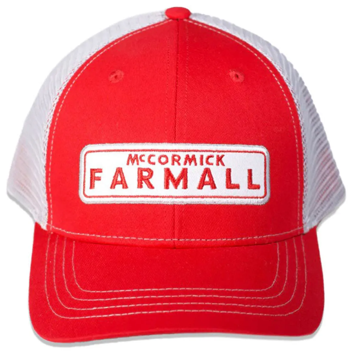 McCormick Farmall Red & Light Gray Mesh Back Trucker Cap