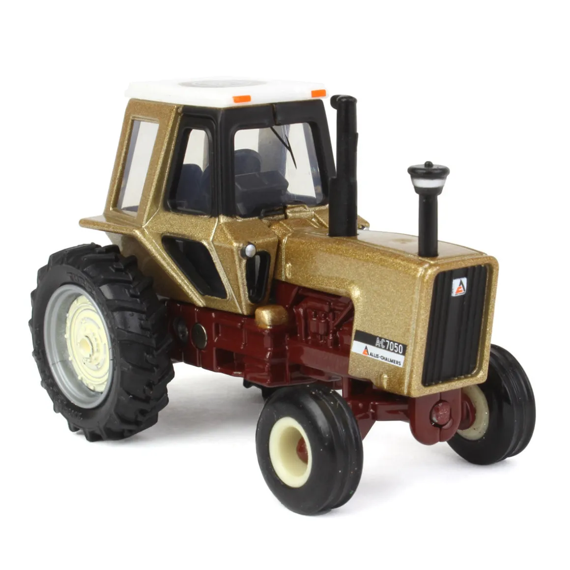 Metallic Gold Chase Unit ~ 1/64 Allis Chalmers 7050 Maroon Belly 50th Anniversary Tractor by ERTL