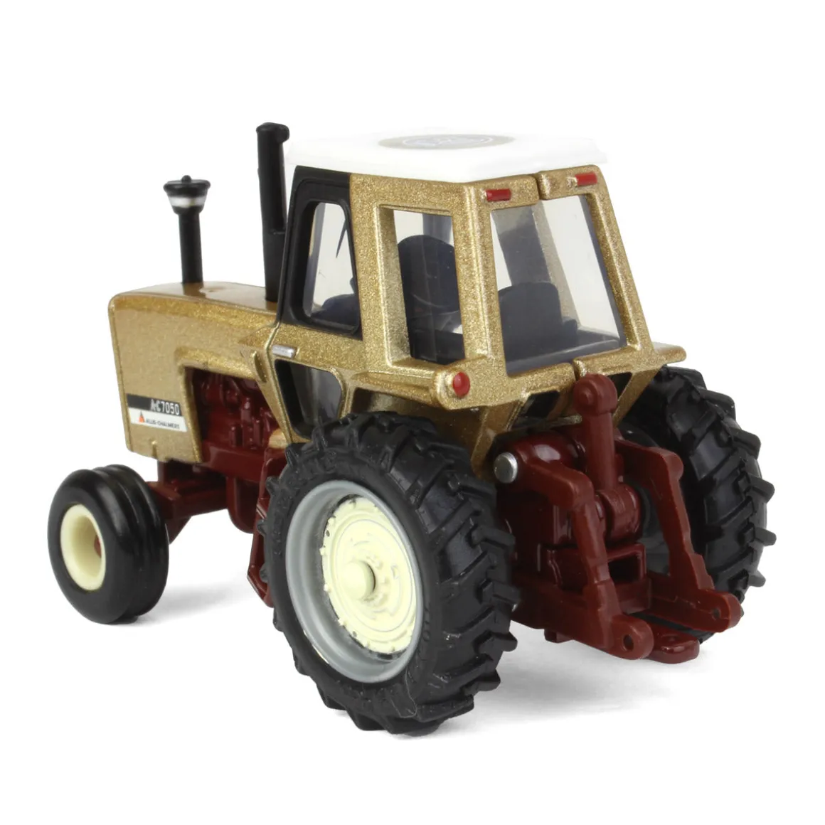 Metallic Gold Chase Unit ~ 1/64 Allis Chalmers 7050 Maroon Belly 50th Anniversary Tractor by ERTL