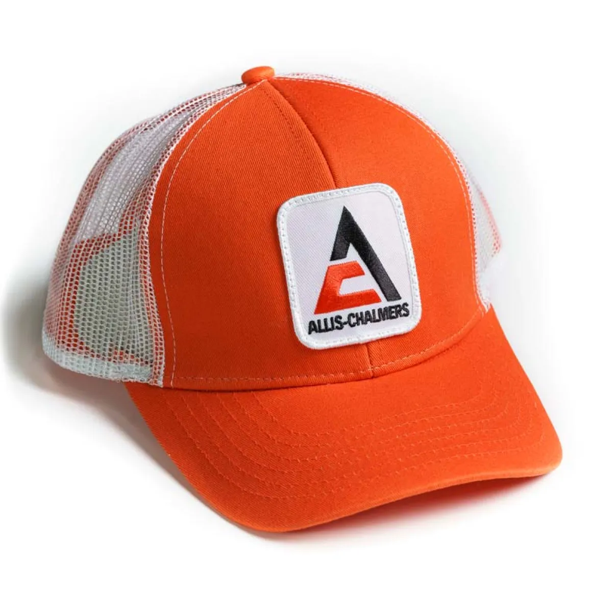 Modern Allis Chalmers Logo White Mesh Back Hat