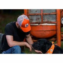 Modern Allis Chalmers Logo White Mesh Back Hat