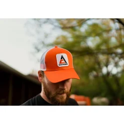 Modern Allis Chalmers Logo White Mesh Back Hat