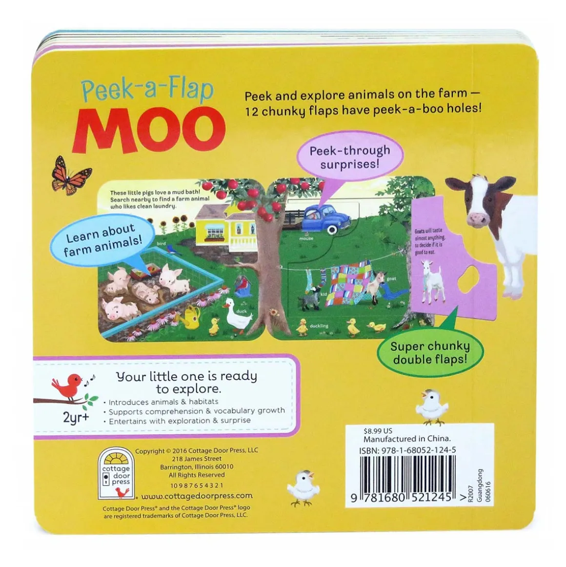 Moo Peek-a-Flap Board Book