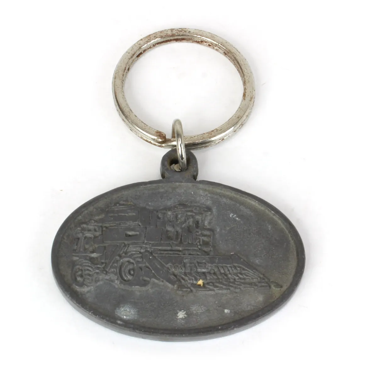 New Holland Combine Pewter Key Ring