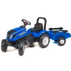 New Holland T6 Pedal Tractor with Trailer by Falk