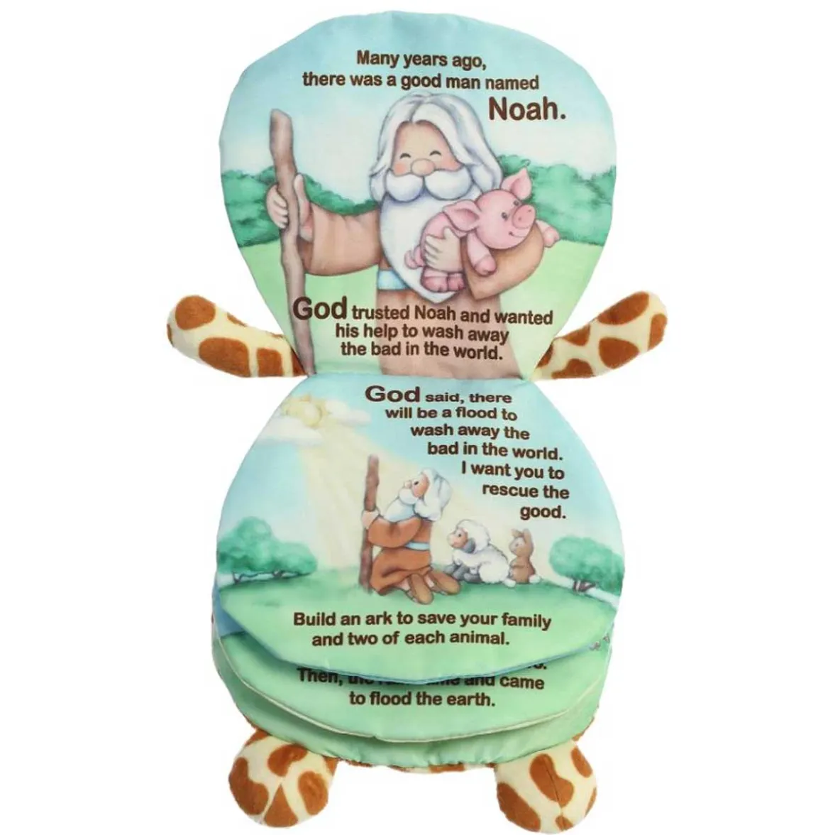 Noah's Ark 9in Giraffe Story Pals Soft Books Plush Animal By Ebba