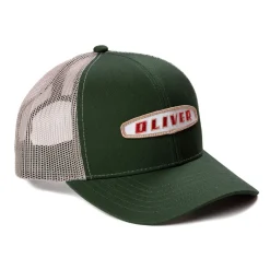 Oliver Oval Logo Green Hat with Tan Mesh Back