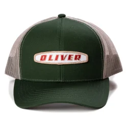 Oliver Oval Logo Green Hat with Tan Mesh Back
