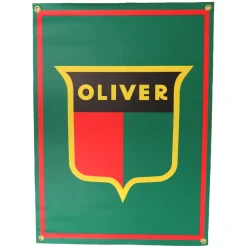 Oliver 1940s Shield Logo 22in x 30in Vinyl Banner