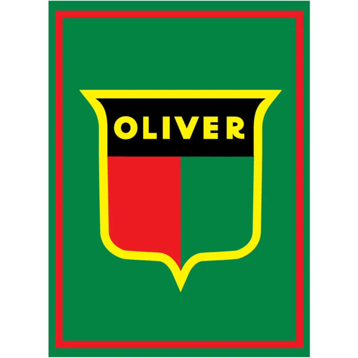 Oliver 1940s Shield Logo 22in x 30in Vinyl Banner