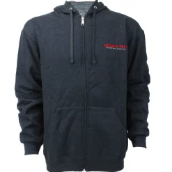 Outback Toys Logo Black Heather EverSoft Fleece Full Zip Hoodie