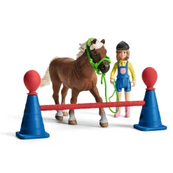 Pony Agility Training Set by Schleich includes 26 pieces